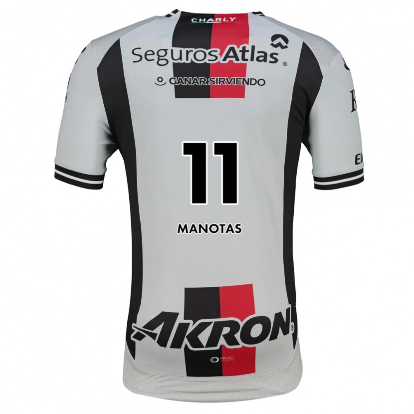 Danxen Heren Mauro Manotas #11 Wit Rood Zwart Uitshirt Uittenue 2026/27 T-Shirt