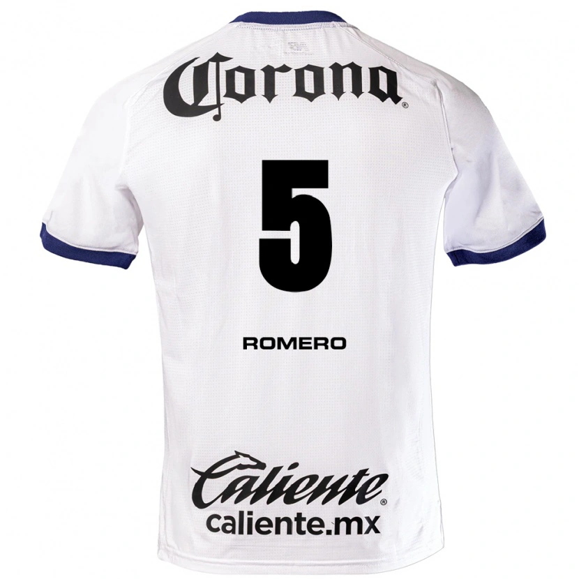 Danxen Heren Franco Romero #5 Wit Blauw Zwart Uitshirt Uittenue 2026/27 T-Shirt