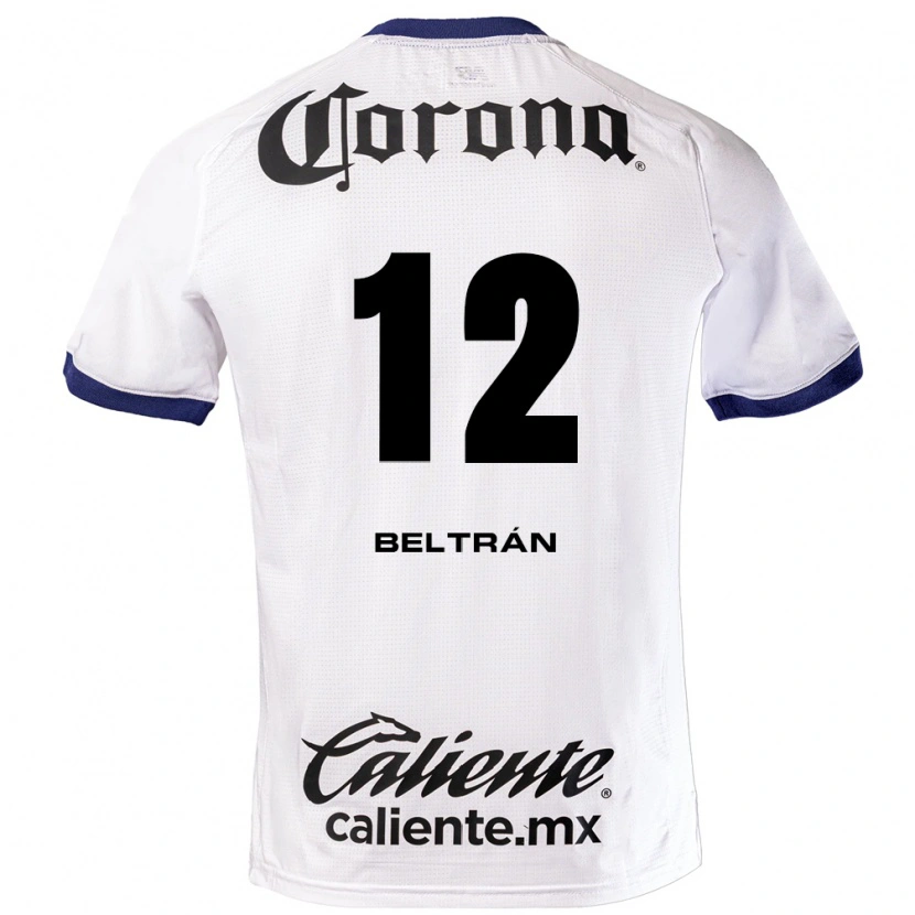 Danxen Heren Ronaldo Beltrán #12 Wit Blauw Zwart Uitshirt Uittenue 2026/27 T-Shirt