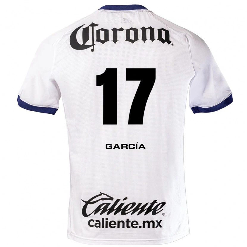 Danxen Heren Brian García #17 Wit Blauw Zwart Uitshirt Uittenue 2026/27 T-Shirt