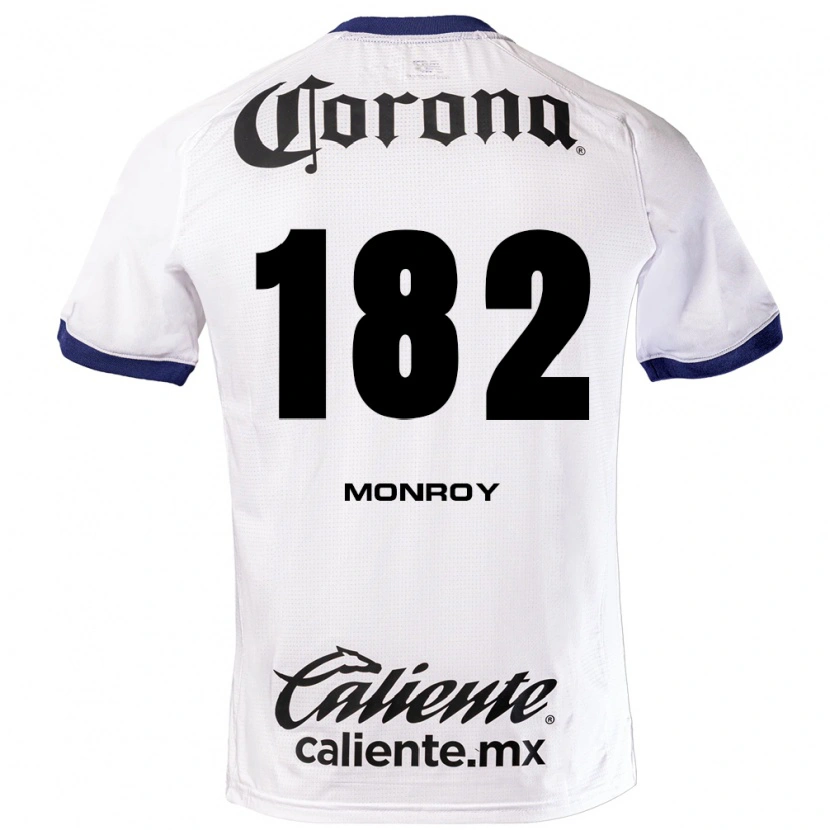 Danxen Heren Brayan Monroy #182 Wit Blauw Zwart Uitshirt Uittenue 2026/27 T-Shirt
