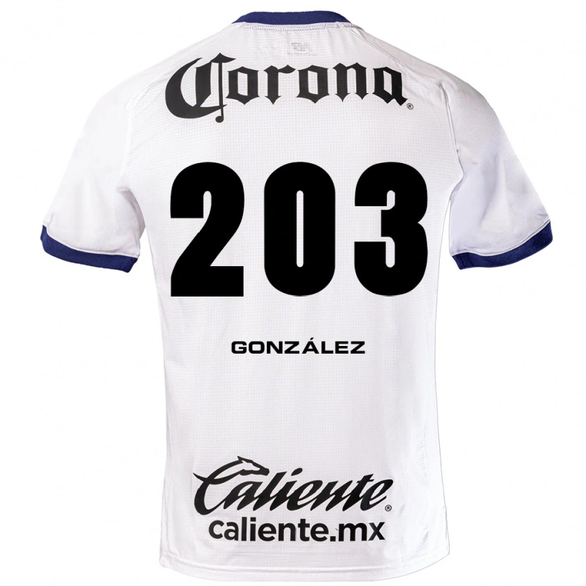 Danxen Heren Luis González #203 Wit Blauw Zwart Uitshirt Uittenue 2026/27 T-Shirt