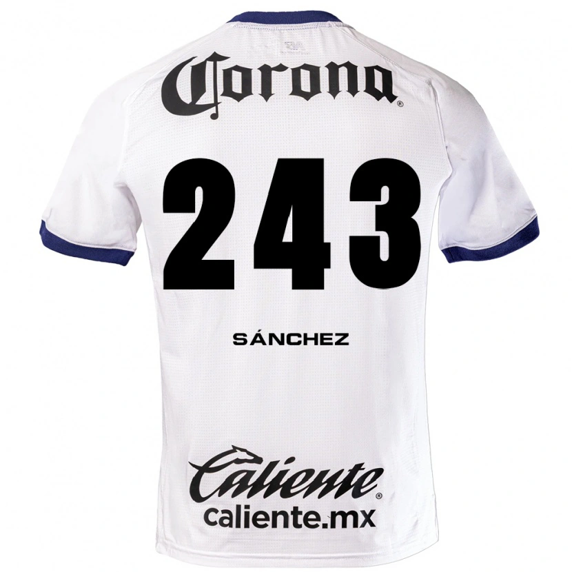Danxen Heren Cedric Sánchez #243 Wit Blauw Zwart Uitshirt Uittenue 2026/27 T-Shirt