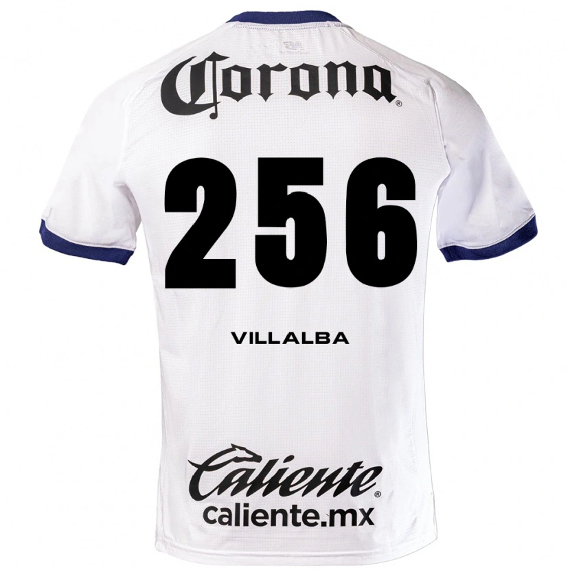Danxen Heren Uriel Villalba #256 Wit Blauw Zwart Uitshirt Uittenue 2026/27 T-Shirt