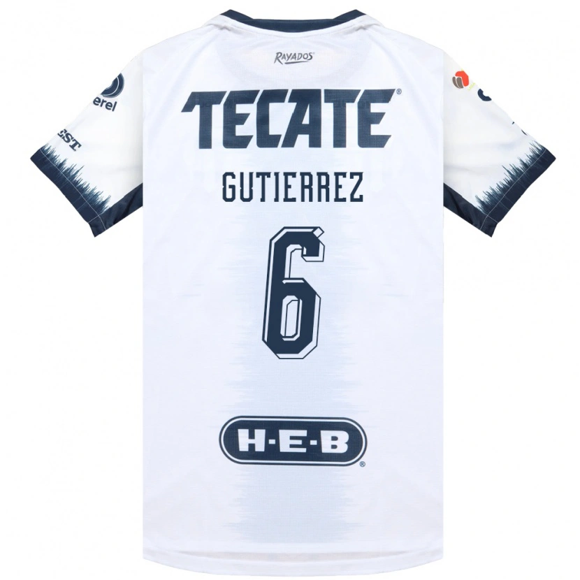 Danxen Heren Edson Gutierrez #6 Wit Inktblauw Rood Uitshirt Uittenue 2026/27 T-Shirt