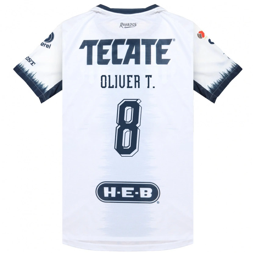 Danxen Heren Óliver Torres #8 Wit Inktblauw Rood Uitshirt Uittenue 2026/27 T-Shirt