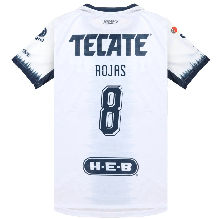 Danxen Heren Joao Rojas #8 Wit Inktblauw Rood Uitshirt Uittenue 2026/27 T-Shirt