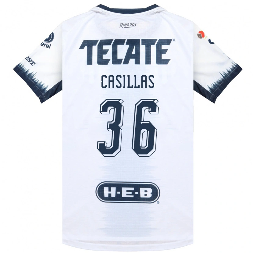 Danxen Heren Javier Casillas #36 Wit Inktblauw Rood Uitshirt Uittenue 2026/27 T-Shirt