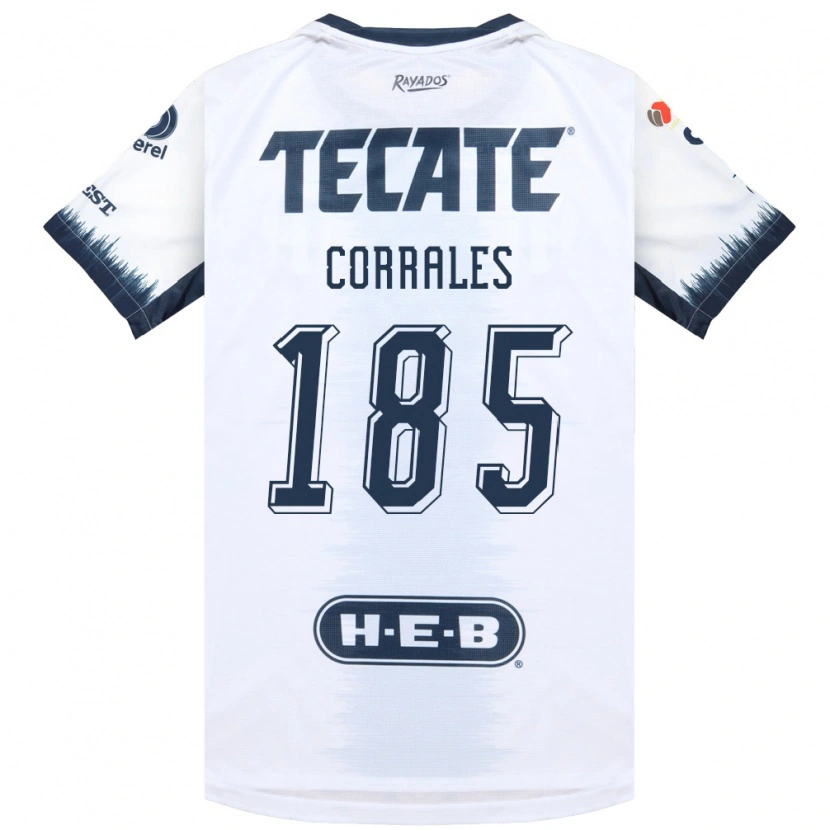 Danxen Heren Ángel Corrales #185 Wit Inktblauw Rood Uitshirt Uittenue 2026/27 T-Shirt