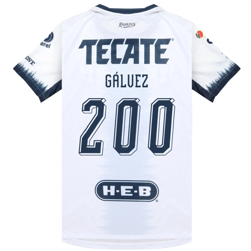 Danxen Heren Omar Gálvez #200 Wit Inktblauw Rood Uitshirt Uittenue 2026/27 T-Shirt
