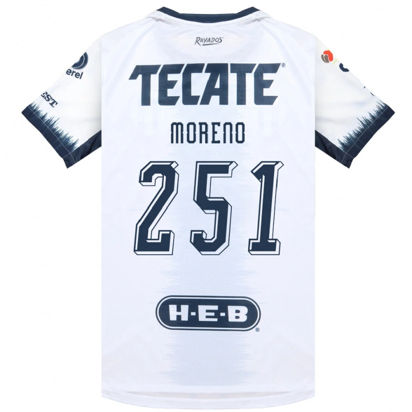 Danxen Heren Josué Moreno #251 Wit Inktblauw Rood Uitshirt Uittenue 2026/27 T-Shirt