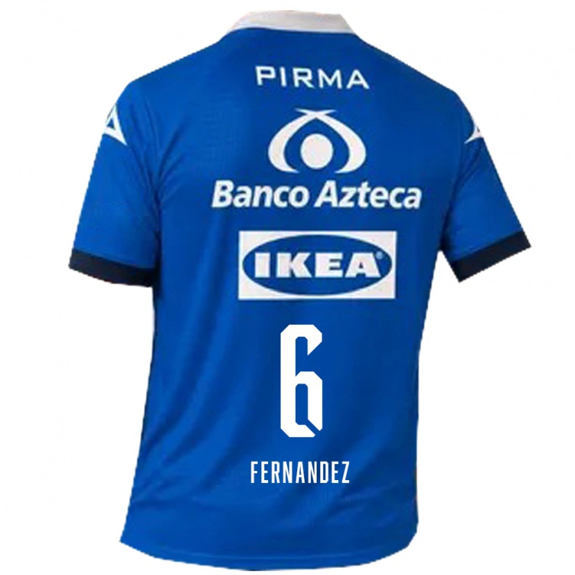 Danxen Heren Liliana Fernández #6 Blauw Wit Uitshirt Uittenue 2026/27 T-Shirt