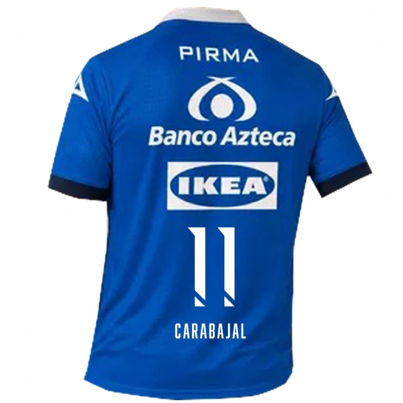 Danxen Heren Gabriel Carabajal #11 Blauw Wit Uitshirt Uittenue 2026/27 T-Shirt