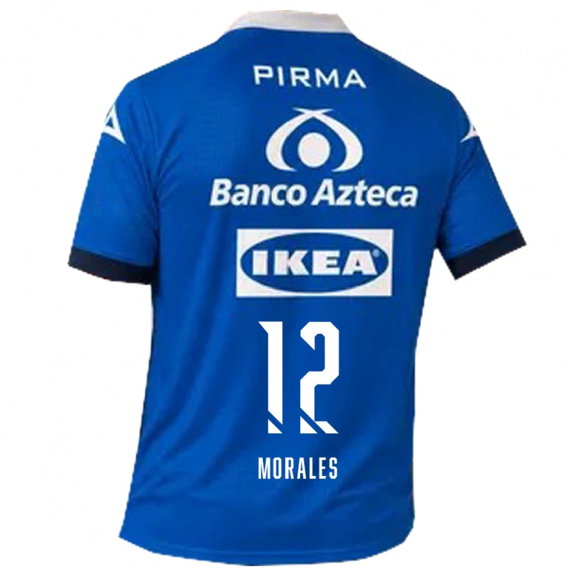 Danxen Heren Karla Morales #12 Blauw Wit Uitshirt Uittenue 2026/27 T-Shirt