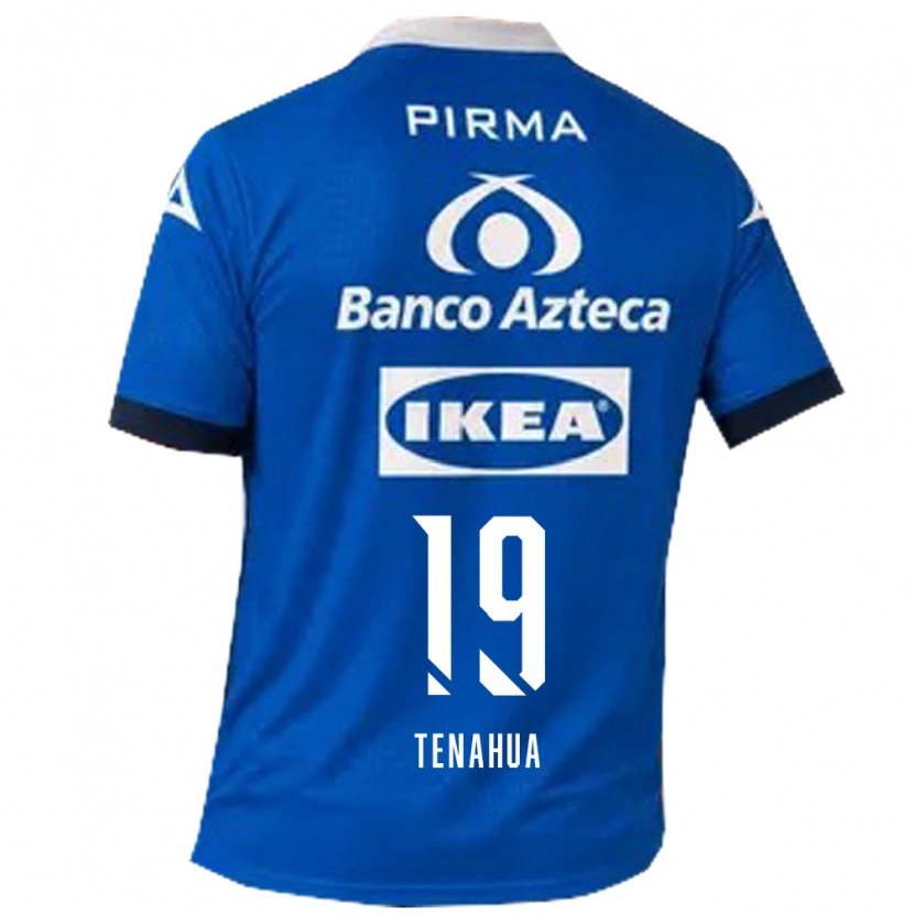 Danxen Heren Itzia Tenahua #19 Blauw Wit Uitshirt Uittenue 2026/27 T-Shirt