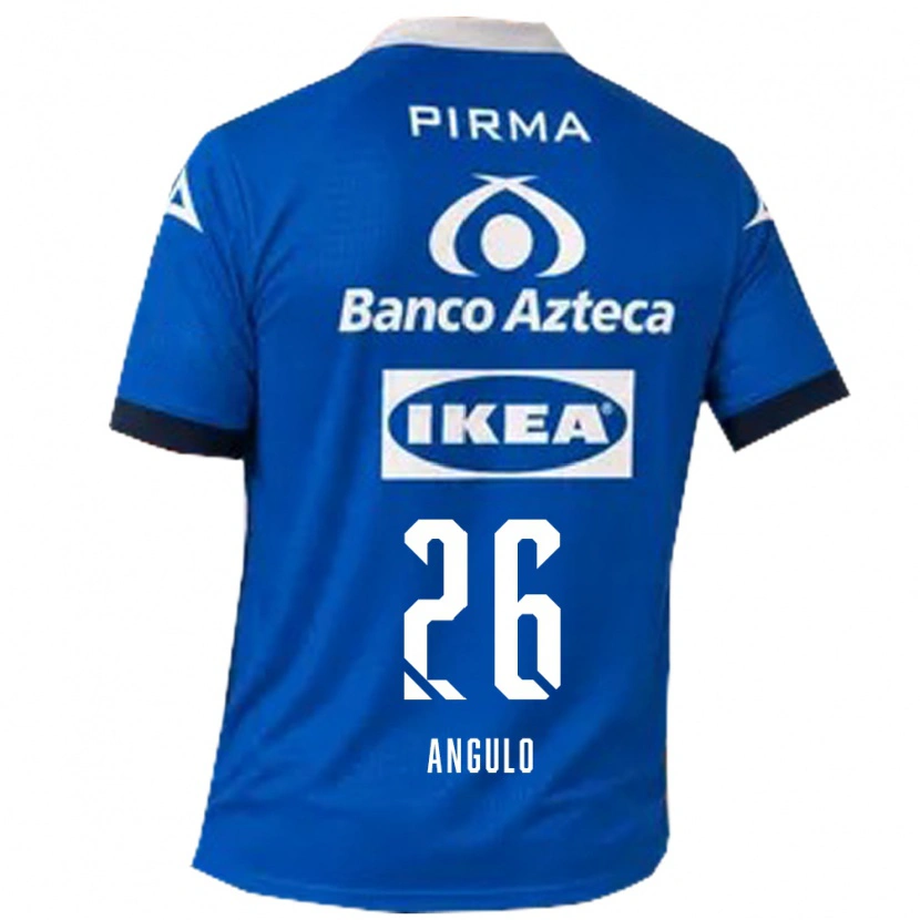 Danxen Heren Brayan Angulo #26 Blauw Wit Uitshirt Uittenue 2026/27 T-Shirt