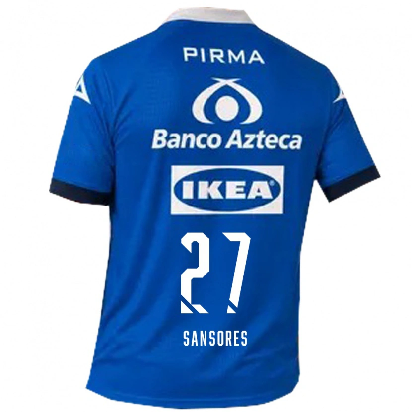 Danxen Heren Miguel Sansores #27 Blauw Wit Uitshirt Uittenue 2026/27 T-Shirt