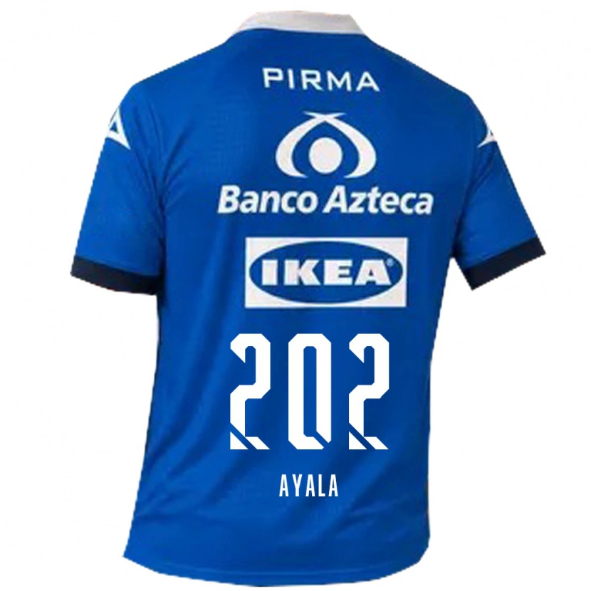 Danxen Heren Diego Ayala #202 Blauw Wit Uitshirt Uittenue 2026/27 T-Shirt