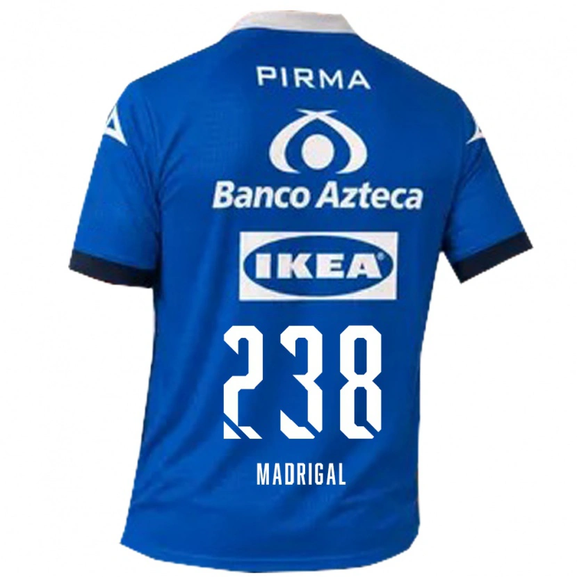 Danxen Heren David Madrigal #238 Blauw Wit Uitshirt Uittenue 2026/27 T-Shirt