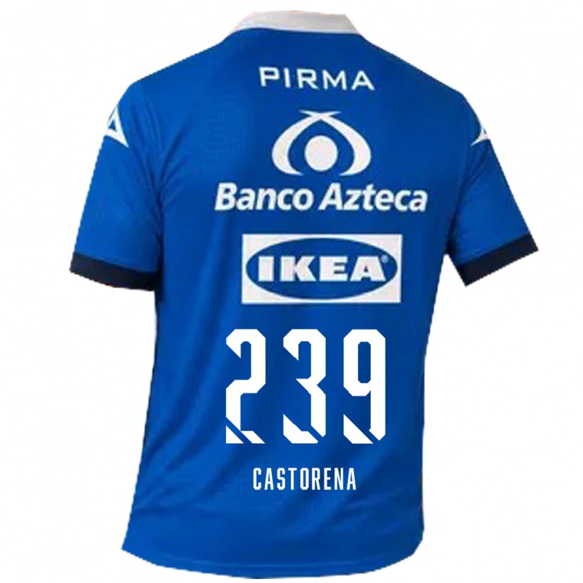 Danxen Heren Ernesto Castorena #239 Blauw Wit Uitshirt Uittenue 2026/27 T-Shirt