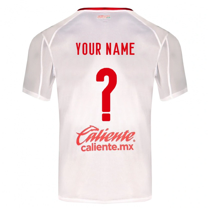 Danxen Heren Uw Naam #0 Wit Groen Rood Uitshirt Uittenue 2026/27 T-Shirt