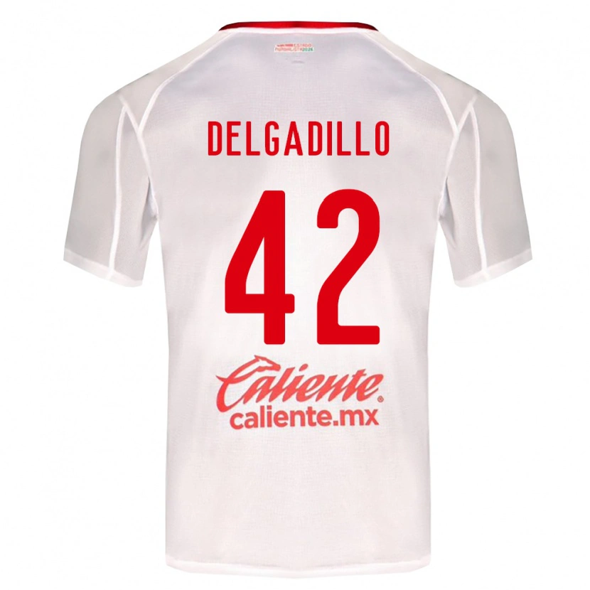 Danxen Heren Diego Delgadillo #42 Wit Groen Rood Uitshirt Uittenue 2026/27 T-Shirt