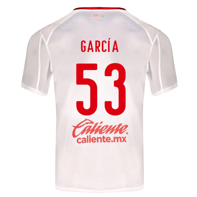 Danxen Heren Uziel García #53 Wit Groen Rood Uitshirt Uittenue 2026/27 T-Shirt