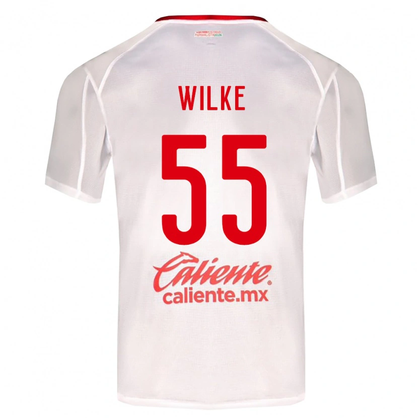 Danxen Heren Teun Wilke #55 Wit Groen Rood Uitshirt Uittenue 2026/27 T-Shirt