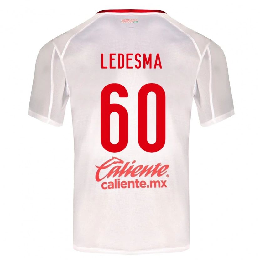 Danxen Heren Luis Ledesma #60 Wit Groen Rood Uitshirt Uittenue 2026/27 T-Shirt