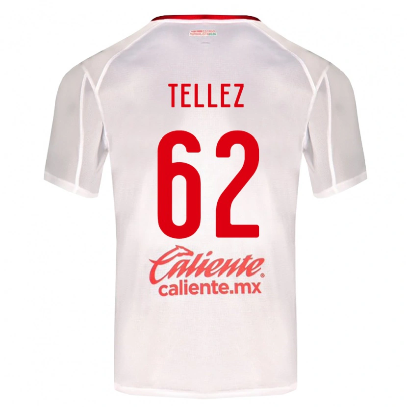 Danxen Heren Brandon Téllez #62 Wit Groen Rood Uitshirt Uittenue 2026/27 T-Shirt