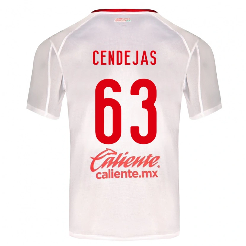 Danxen Heren Matías Cendejas #63 Wit Groen Rood Uitshirt Uittenue 2026/27 T-Shirt