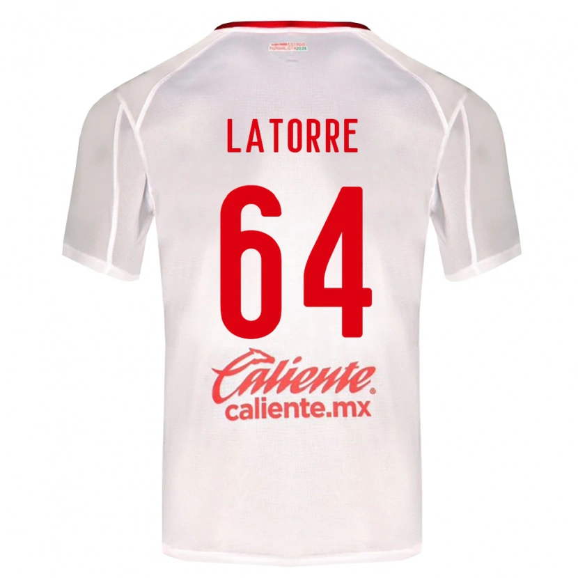 Danxen Heren Diego Latorre #64 Wit Groen Rood Uitshirt Uittenue 2026/27 T-Shirt