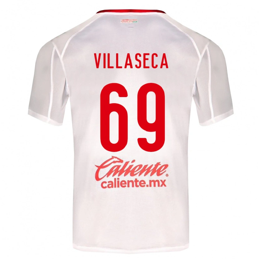 Danxen Heren Daniel Villaseca #69 Wit Groen Rood Uitshirt Uittenue 2026/27 T-Shirt