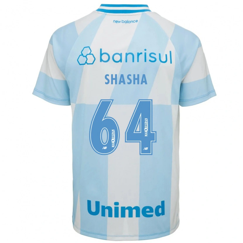 Danxen Heren Shashá #64 Lichtblauw Wit Uitshirt Uittenue 2026/27 T-Shirt