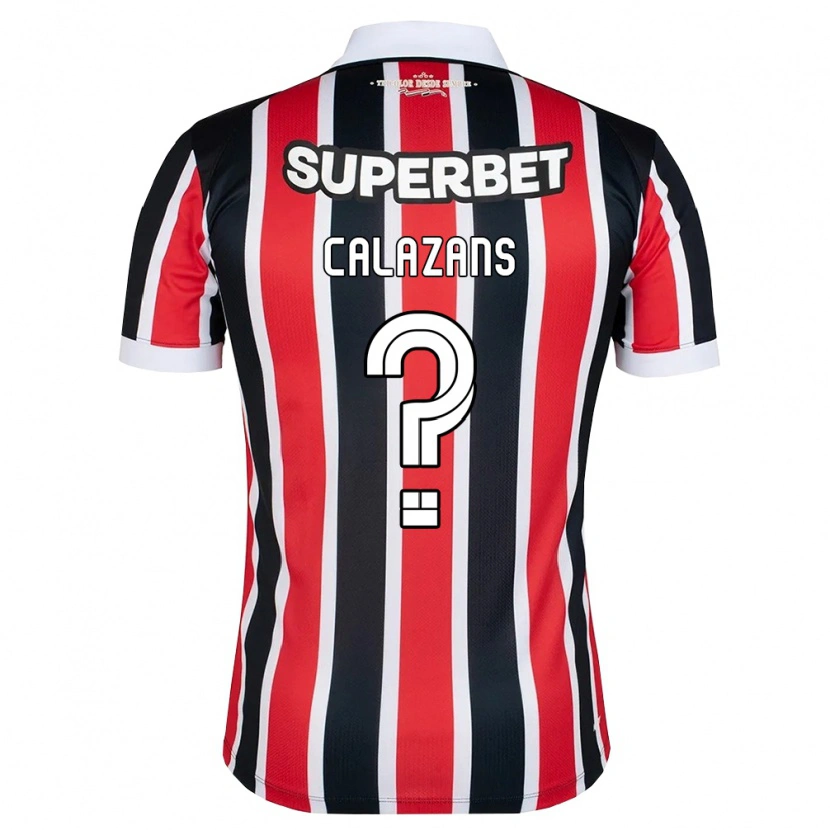 Danxen Heren Marquinhos Calazans #0 Rood Wit Zwart Uitshirt Uittenue 2026/27 T-Shirt