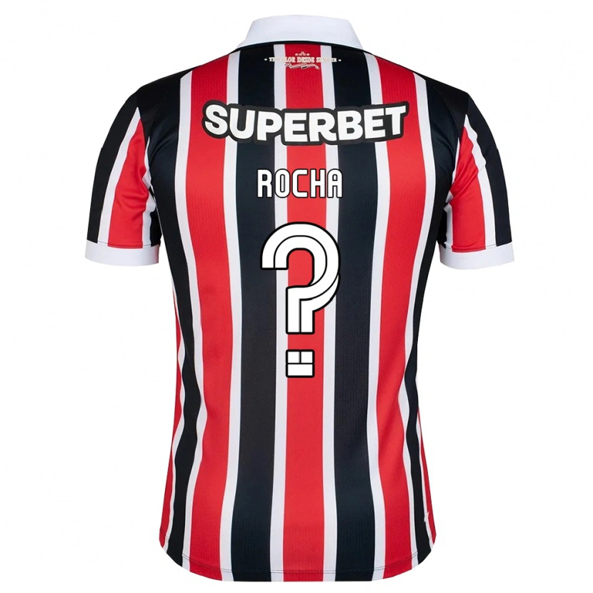Danxen Heren Gabriel Rocha #0 Rood Wit Zwart Uitshirt Uittenue 2026/27 T-Shirt