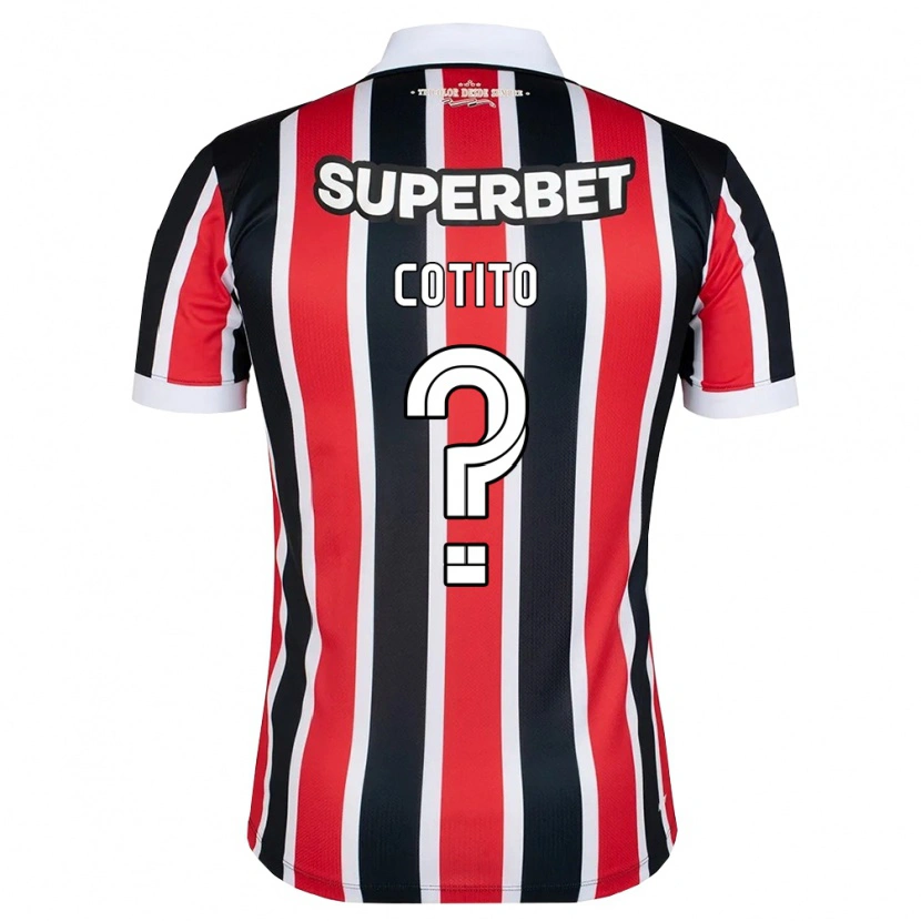 Danxen Heren Arnold Cotito #0 Rood Wit Zwart Uitshirt Uittenue 2026/27 T-Shirt