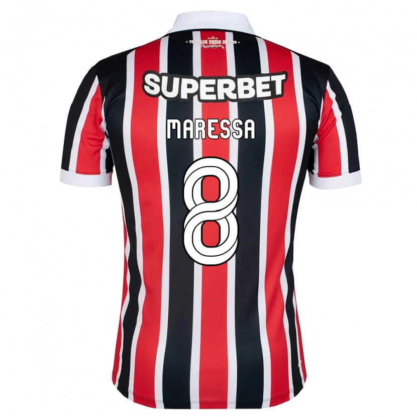 Danxen Heren Maressa #8 Rood Wit Zwart Uitshirt Uittenue 2026/27 T-Shirt