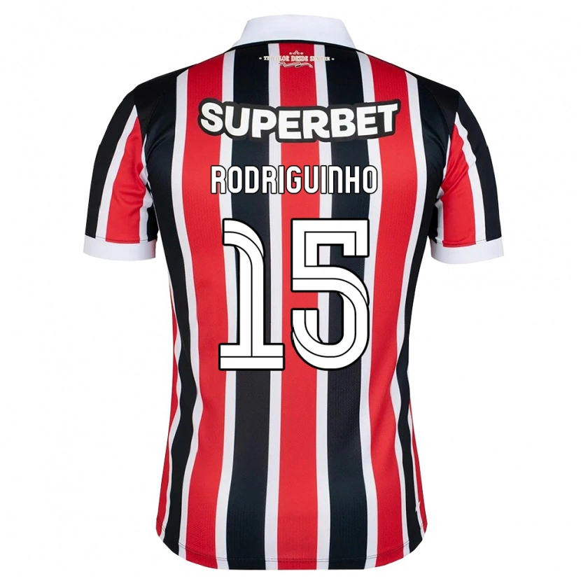 Danxen Heren Rodriguinho #15 Rood Wit Zwart Uitshirt Uittenue 2026/27 T-Shirt