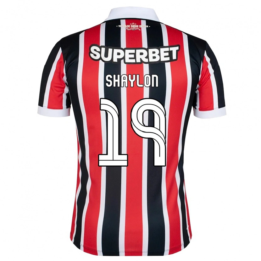 Danxen Heren Shaylon #19 Rood Wit Zwart Uitshirt Uittenue 2026/27 T-Shirt