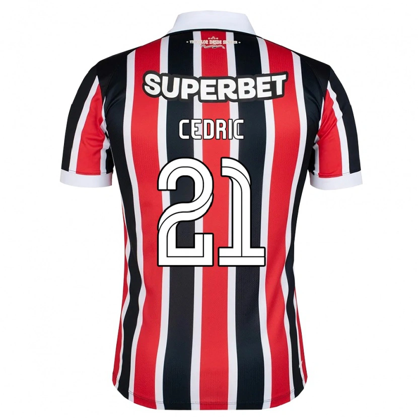 Danxen Heren Cédric Soares #21 Rood Wit Zwart Uitshirt Uittenue 2026/27 T-Shirt