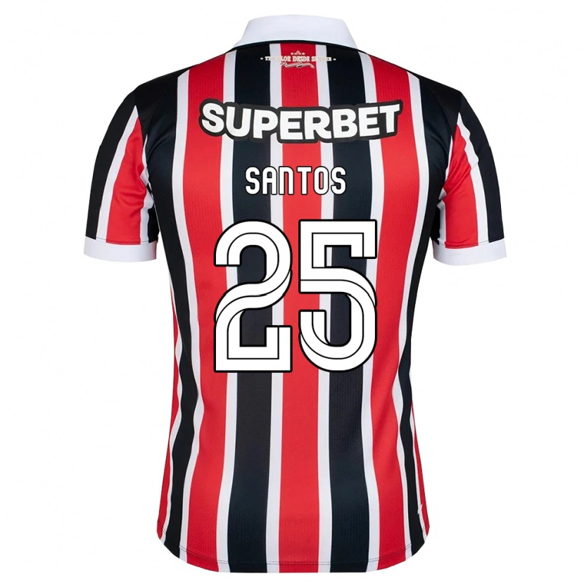 Danxen Heren Mariana Santos #25 Rood Wit Zwart Uitshirt Uittenue 2026/27 T-Shirt