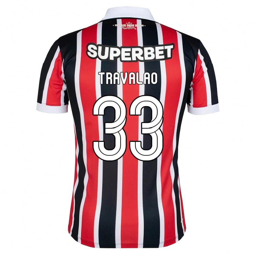 Danxen Heren Rafa Travalão #33 Rood Wit Zwart Uitshirt Uittenue 2026/27 T-Shirt