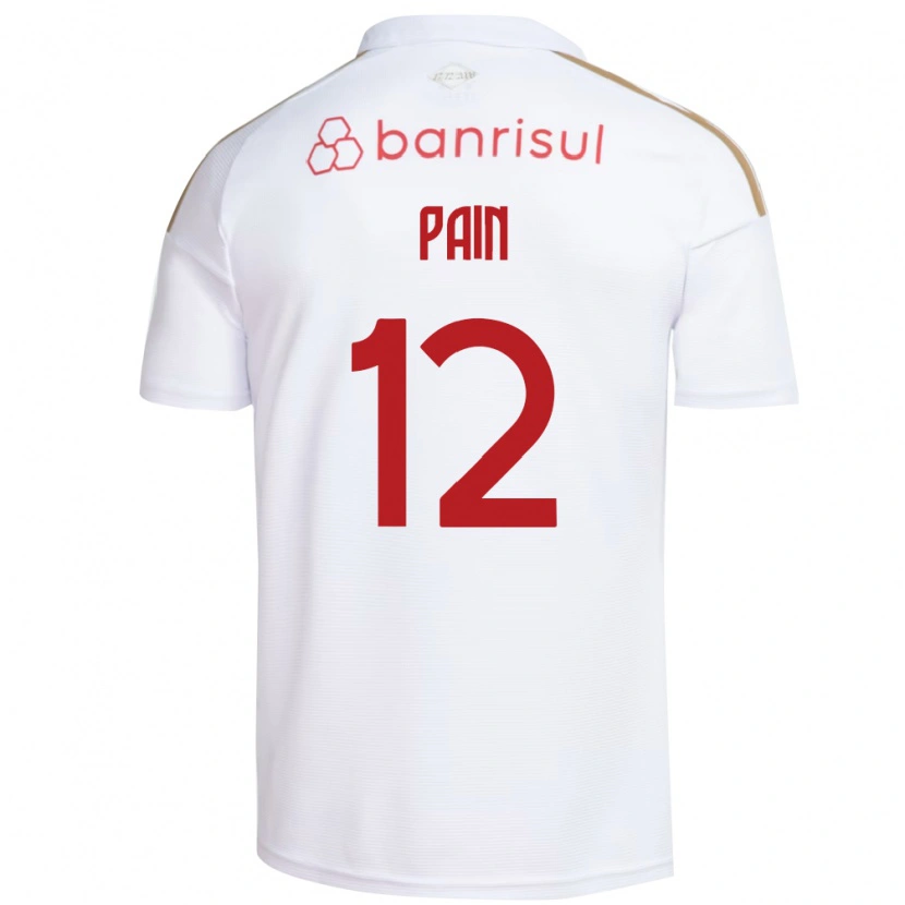 Danxen Heren Luan Pain #12 Wit Rood Uitshirt Uittenue 2026/27 T-Shirt