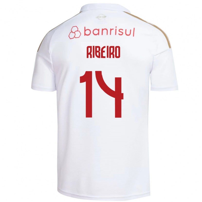 Danxen Heren Lucas Ribeiro #14 Wit Rood Uitshirt Uittenue 2026/27 T-Shirt