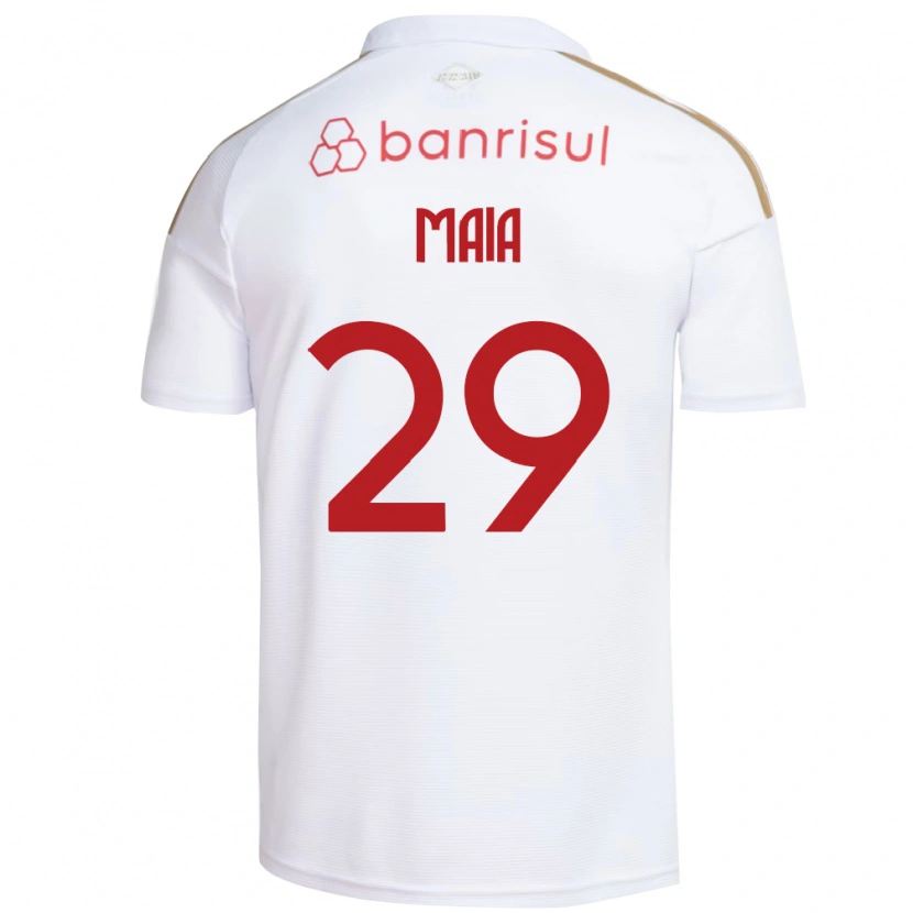 Danxen Heren Thiago Maia #29 Wit Rood Uitshirt Uittenue 2026/27 T-Shirt