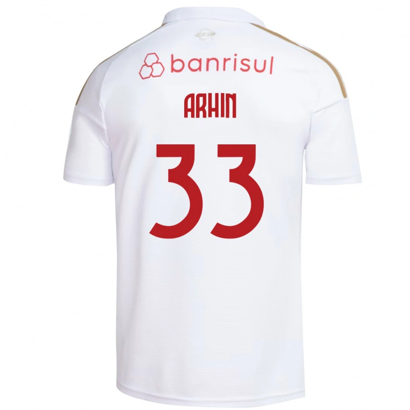Danxen Heren Benjamin Arhin #33 Wit Rood Uitshirt Uittenue 2026/27 T-Shirt