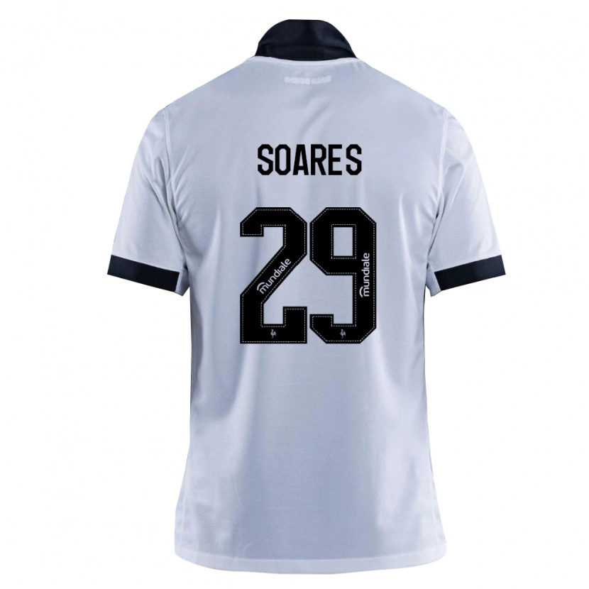 Danxen Heren Cauã Soares #29 Zwart Wit Uitshirt Uittenue 2026/27 T-Shirt