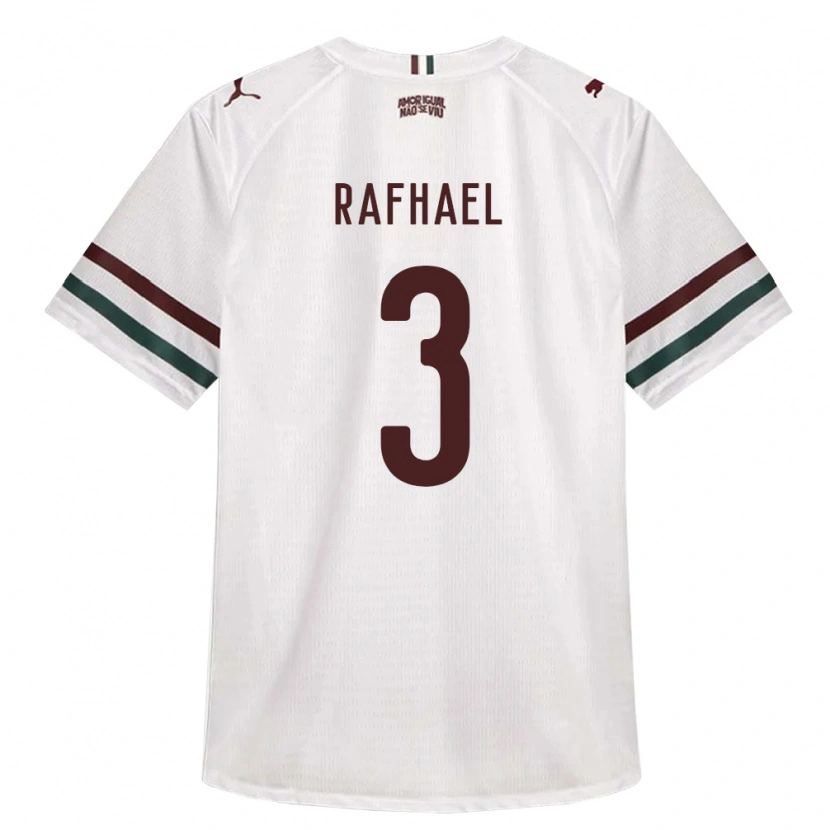 Danxen Heren Rafhael Vinícius Silva #3 Wit Groen Bordeaux Rood Uitshirt Uittenue 2026/27 T-Shirt