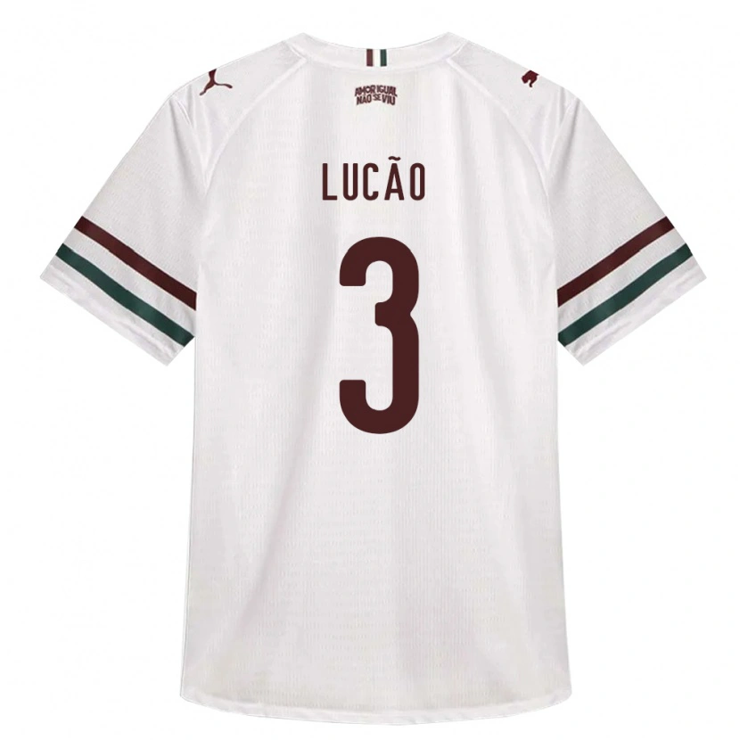 Danxen Heren Lucas De Oliveira Ribeiro #3 Wit Groen Bordeaux Rood Uitshirt Uittenue 2026/27 T-Shirt